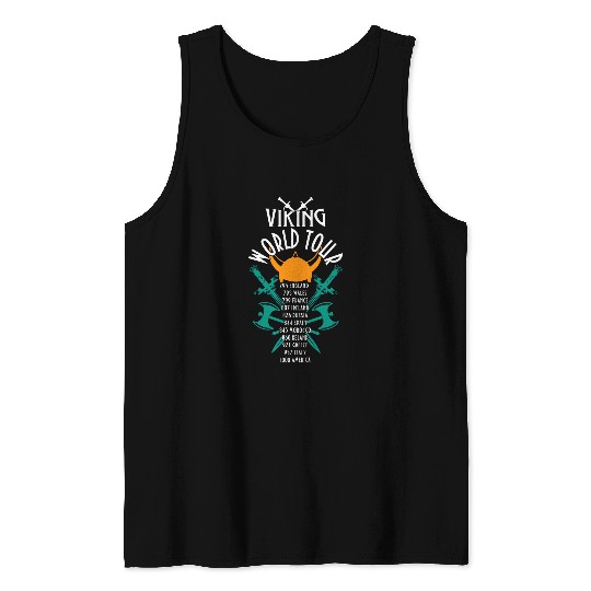 Viking World Tour Norse Mythology Historical Era Men Women Tank Tops