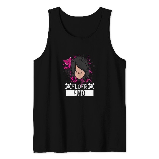 Elder Emo Funny Emo Music Fan Scene Alternative 90s Kids Pun 22 Tank Tops