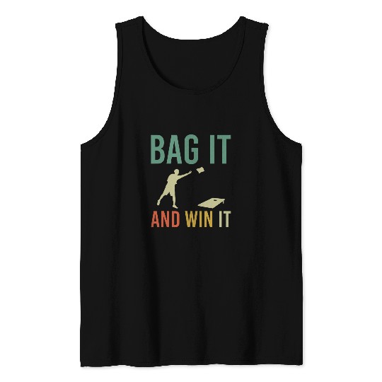 Lacrosse Gift Bag It And Win It Cornhole Player Tank Tops