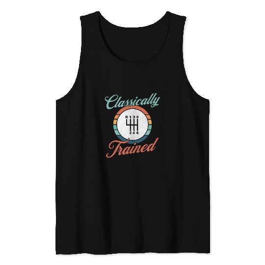 Classically Trained Retro Manual Transmission 3 Pedal Racing Tank Tops