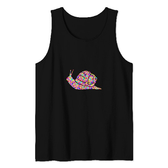 International Dot Day Colorful Dotted Snail Tank Tops