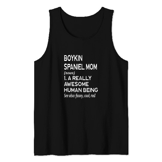 Boykin Spaniel Dog Mom Definition Cute From Dog Tank Tops