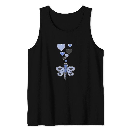 Cute Dragonfly Hearts 2Dragonfly Lover I Love Dragonflies Tank Tops