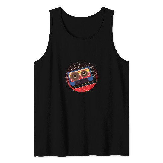 1980s Mixtape 80s Music Lover Eighties Retro Cassette Tank Tops