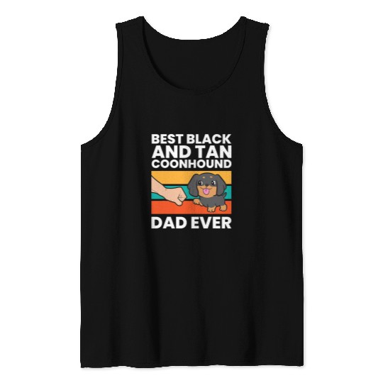 bests Black And Tan Coonhound Dad Ever Tank Tops