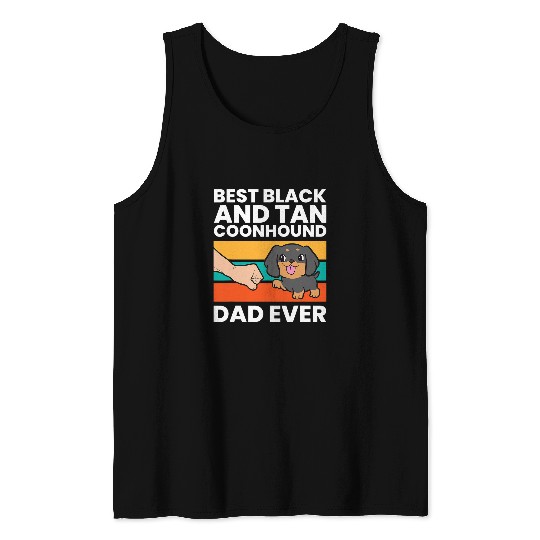bests Black And Tan Coonhound Dad Ever Tank Tops