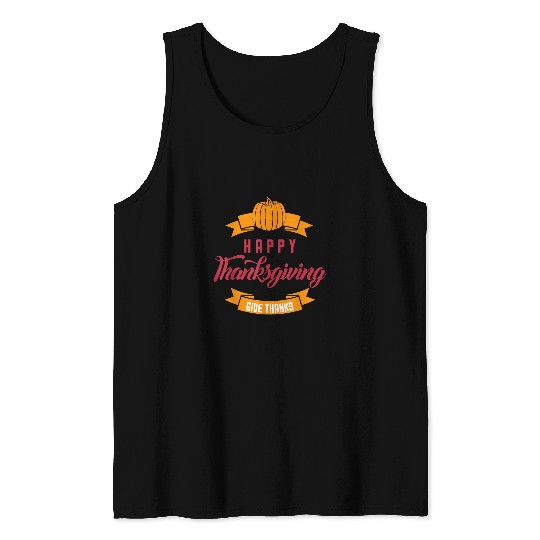Lacrosse Gift Happy Thanksgiving Turkey Day Thankful Grateful Blessed Tank Tops