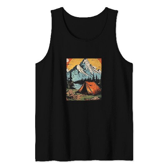 vintages Camping Nature Outdoors Wilderness Wanderlust 200 Tank Tops
