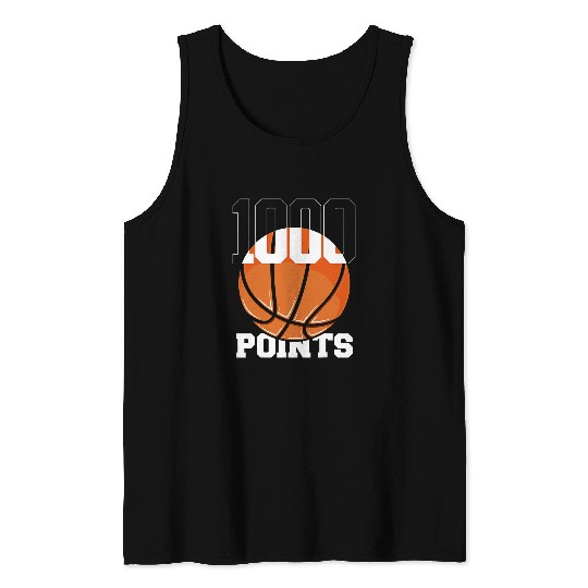 1000 Points Basketball Scorer High School Basketball Player 23 Tank Tops