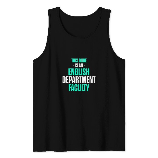 English Department Teacher School Staff 39 Tank Tops