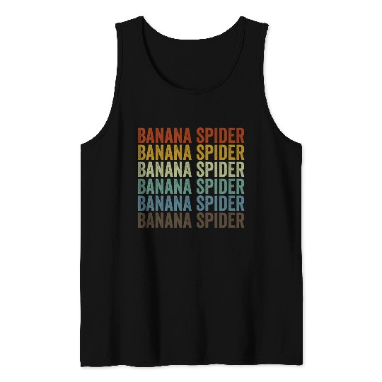 Lacrosse Gift Banana Spider Retro Tank Tops