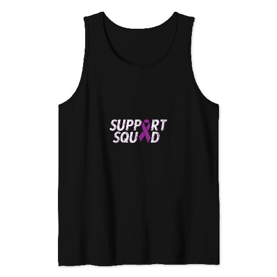 Epilepsy support squad purple ribbon epilepsy awareness Tank Tops