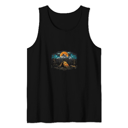 vintages Camping Nature Outdoors Wilderness Wanderlust 38 Tank Tops