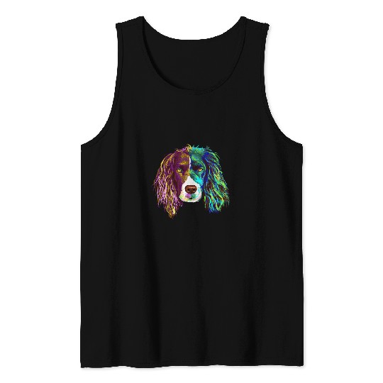 Colourful Splash Dog German Quail Dog Tank Tops