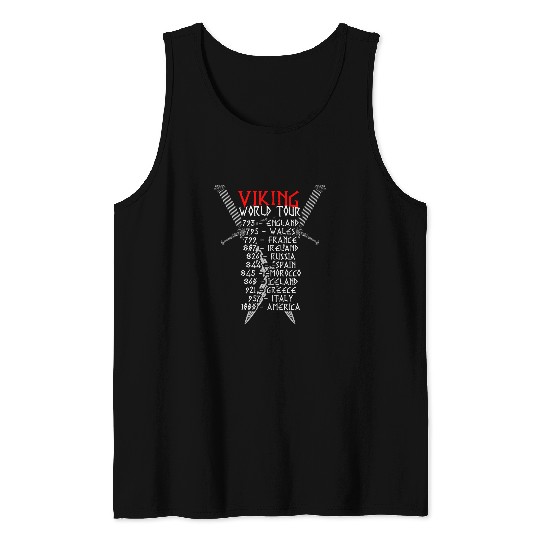 Viking World Tour Showing Norse Pride Tank Tops
