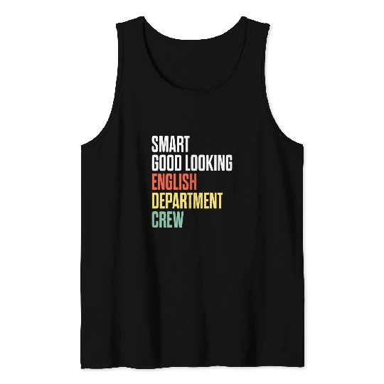 English Department Teacher School Staff 32 Tank Tops