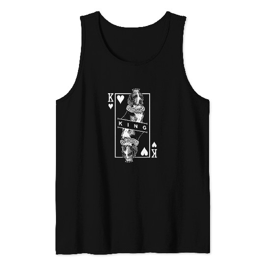 American Foxhound King Of Hearts Funny Dog Lover Pop Art Tank Tops