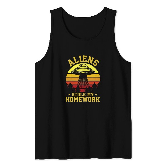UFO UAP Space Space Unknown Flight Object Alien 30 Tank Tops