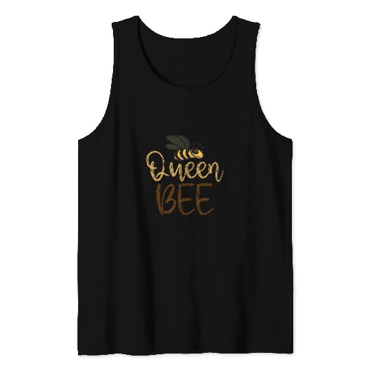 Queen Bee For Women bee Keeper Bee Lover bee keeping Tank Tops