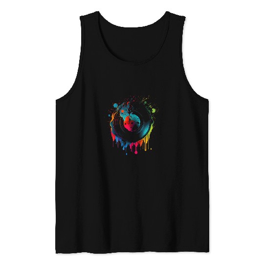 80s music vinyl vintages retro music gift 23 Tank Tops