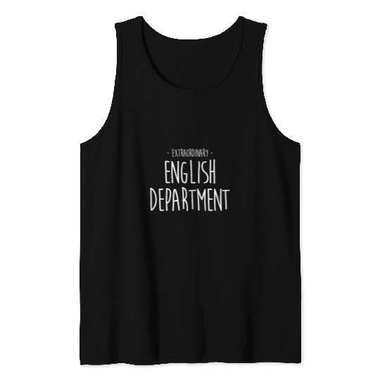 English Department Teacher School Staff 35 Tank Tops