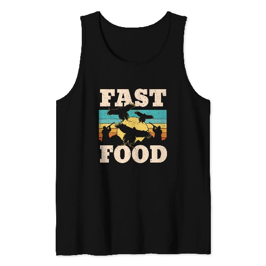 Pheasant Hunting Season Bird Hunter Fast Food Tank Tops