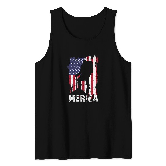 4th Of July Hiking s US Flag Patriotic Men Women Camping Tank Tops