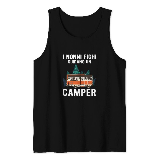Cool Grandparents Drive A RV For Funny Grandparents Tank Tops