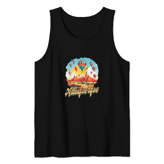 Albuquerque Balloon New Mexico Hot Air Balloon 7 Tank Tops