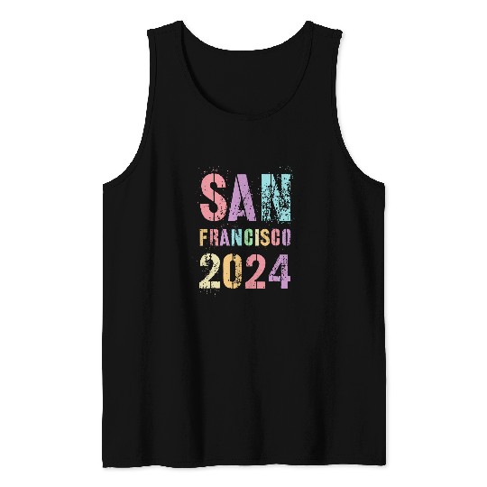 vintages SAN FRANCISCO 2024 Off Duty Spring Break Swim Summer Tank Tops