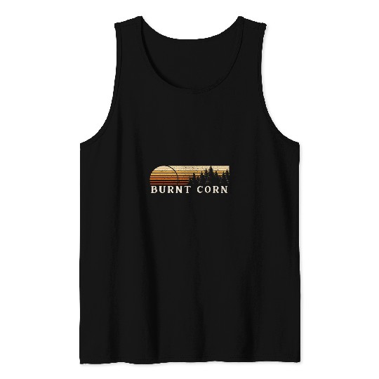 Lacrosse Gift Burnt Corn AL vintages Evergreen Sunset Eighties Retro Tank Tops