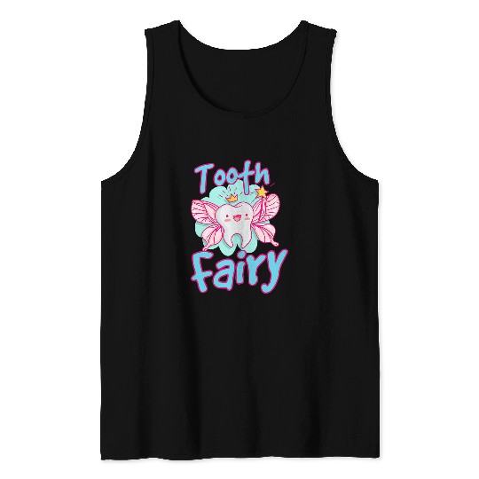 Dental Assistant dentists Brace Teeth Tooth Fairy Angel 24 3 Tank Tops