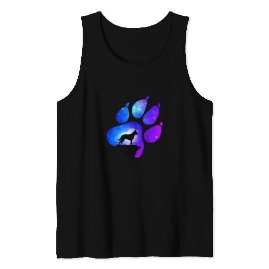 Australian Cattle Paw Dog Lover Mom Dad Tank Tops