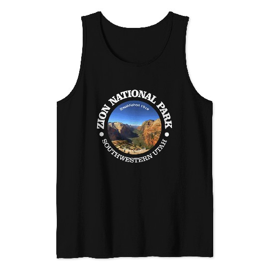 Zion National Park Utah Funny Zion 1919 Hiking Climbing Tank Tops