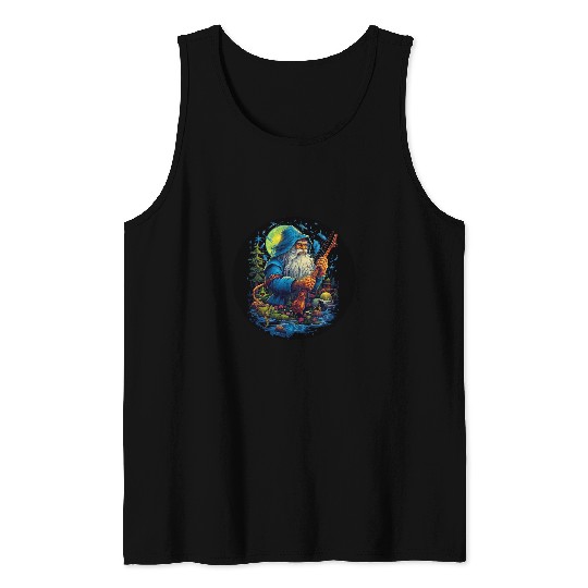 Mystic Wizard Gnome Fishing Enchanted Forest Phone Accessory 1 Tank Tops