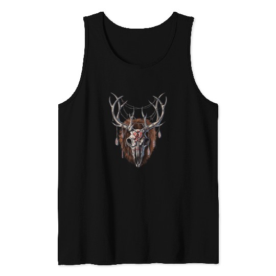 Wendigo Cryptid Creature Horror Cryptozoology Monster Tank Tops