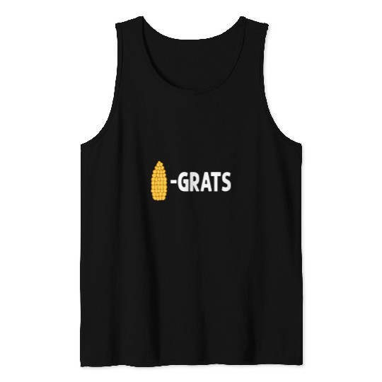 Lacrosse Gift Corn Grats Funny Congrats Congratulations Tank Tops