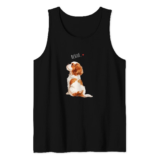 Cavalier king Charles spaniel Adopt Dont Shop Rescue dogs 1 Tank Tops