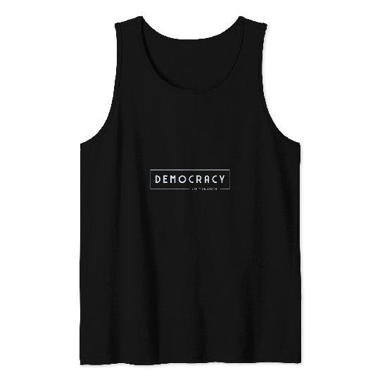 Democracy Use It Or Lose It Art Deco Vote Election Tank Tops