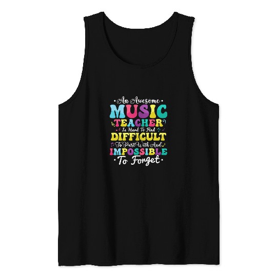 An Awesome Music Teacher Is Hard To Find Difficult Quote Tee Tank Tops
