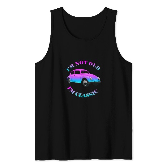 Old School Classic Car Tank Tops