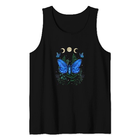 Fairy Grunge Fairycore Aesthetic Goth Luna Moth Butterfly 22 Tank Tops