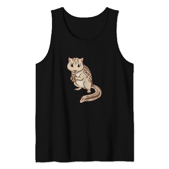 Squirrel Pet Kawaii Thirteenlined ground squirrel Tank Tops