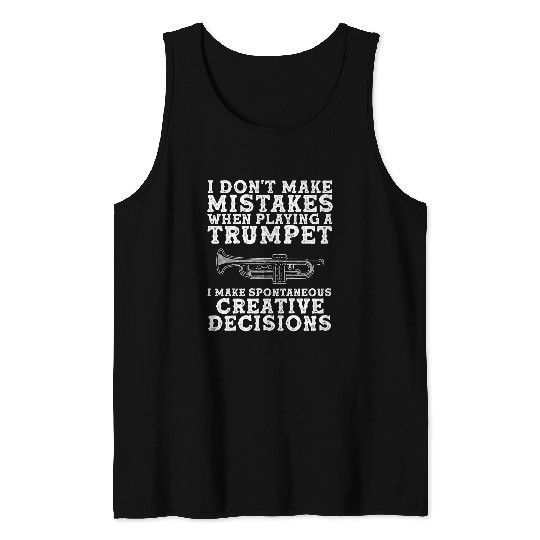 Funny Trumpet Gift For Men Women Cool Jazz Musician Player 24 Tank Tops