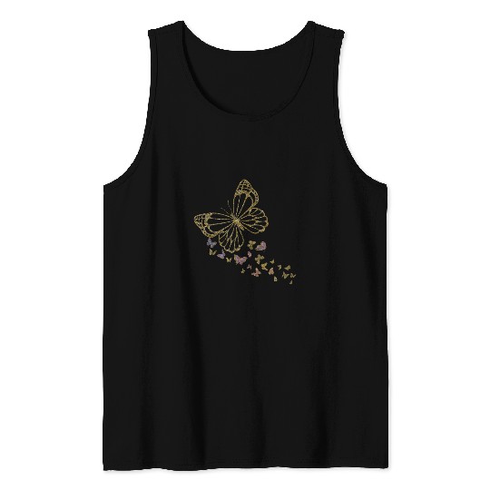 Fairy Grunge Fairycore Aesthetic Cottagecore Goth Butterfly 25 Tank Tops