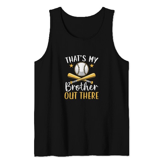 Baseball Brother Baseball Player Brotherhood Sibling Bro 1 Tank Tops
