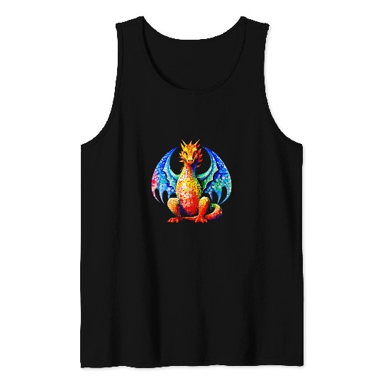 Dot Day Dragon Lovers September Dot Day Art Design Tank Tops