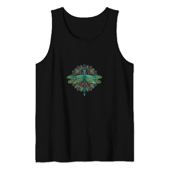 Wildlife Insect Animal Lover Hippie Gift Nature Dragonfly Tank Tops