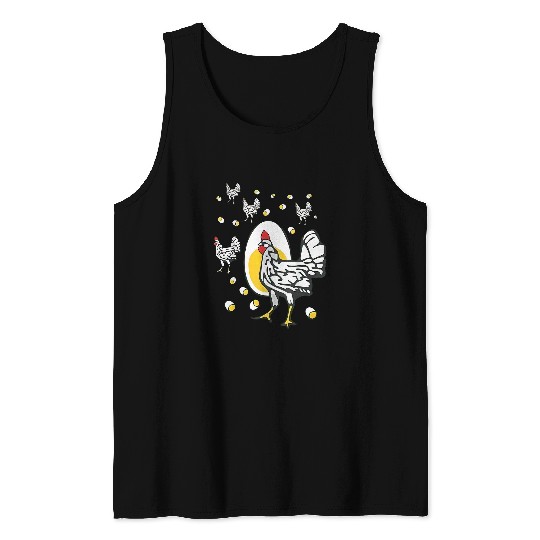 Chicken Lover Roseanne Chicken 2Funny Roseanne Rooster and Egg Men Boy Tank Tops