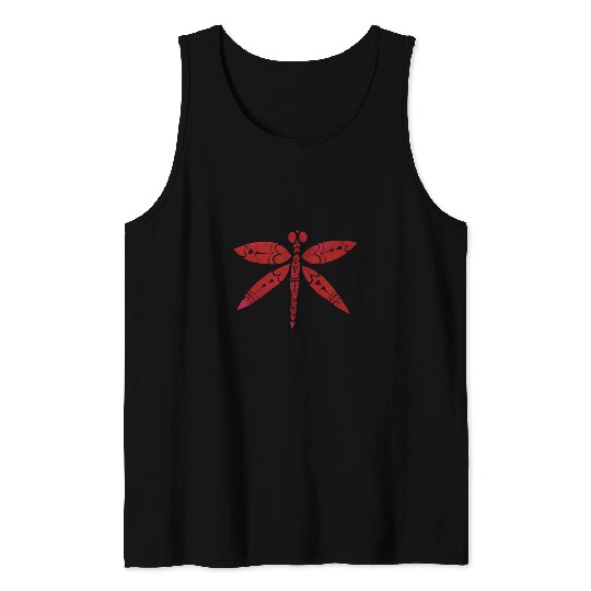 Dragonfly Art fun dragonflies 1 Tank Tops